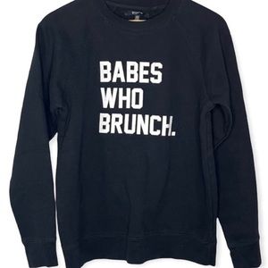 Brunette Brand | Babes Who Brunch Pullover Sweater | Size S/M